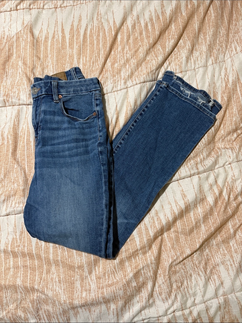 American Eagle Outfitters Women's Dark Blue Skinny Jeans